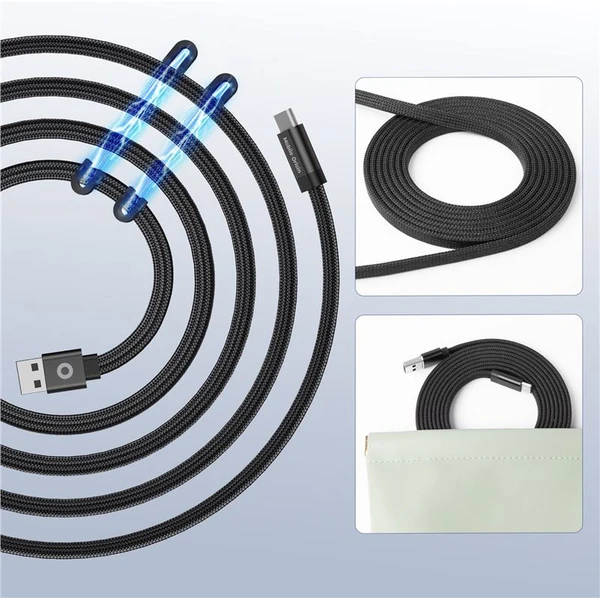 Mobile Origin Magnetic Patent Original Cable USB-A to USB-C 1m, black - Káble - Obrázok a1711e94d1aa487fa6175acc5b77ed72
