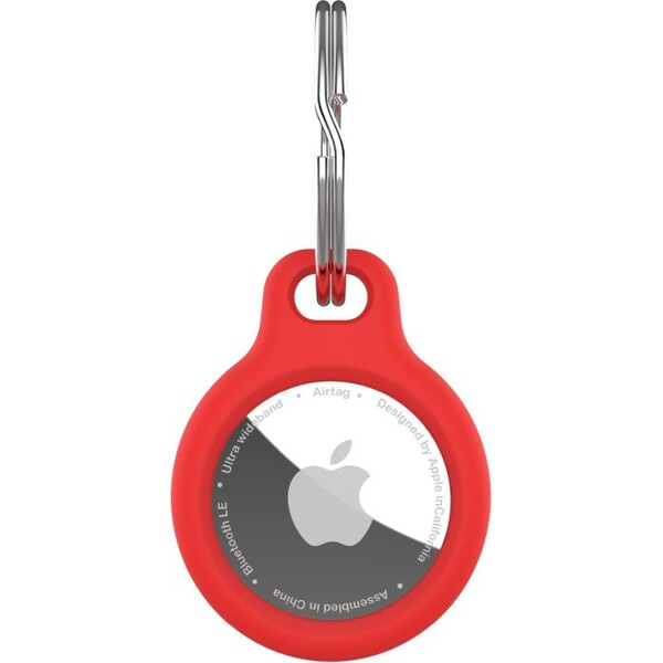 FIXED Silky silikónové puzdro Apple AirTag červené