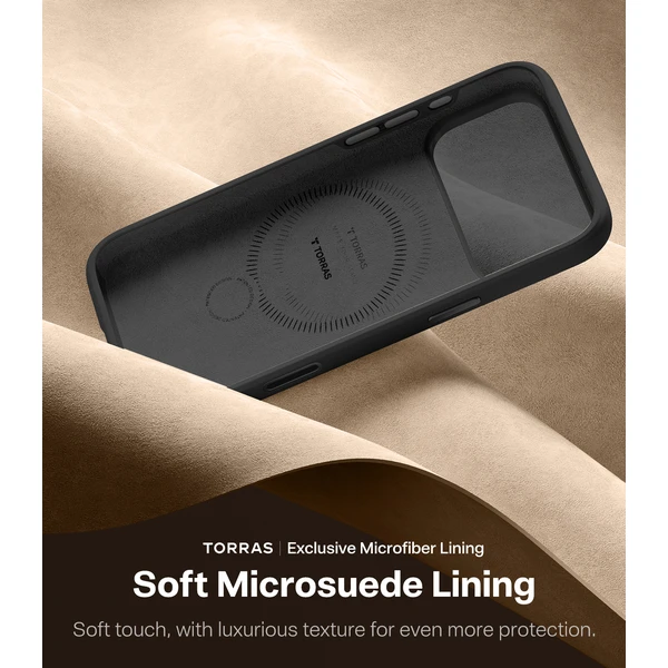 Torras Ostand Q3 Silikónový MagSafe kryt iPhone 17 Pro Max obsidiánovo čierny - Puzdra - Obrázok a19648711c4240caaf5f4f1c9f865407