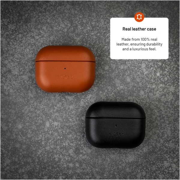 FIXED PodsLeather kožené púzdro pre Apple AirPods 3 čierne - Puzdra - Obrázok a1a72cb899944a2496c53e748f030155