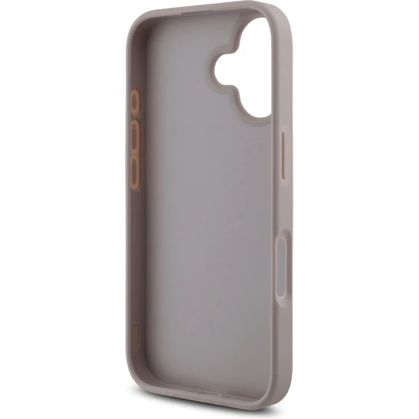 Guess PU 4G Metal Logo kryt pre iPhone 16 ružový - Puzdra - Obrázok a1d6e20b01b24a26838521fe993adfe5