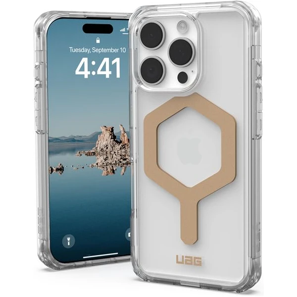 UAG Plyo Magsafe kryt iPhone 16 Pro biely/zlatý - Puzdra - Hlavný obrázok
