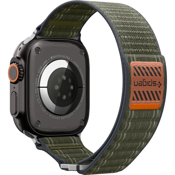 Spigen Fabric Band remienok (suchý zips) Apple Watch 49/46/45/44mm zelený - Remienky - Obrázok a2083ee0fffb4aadbb2c86f0b0a14022
