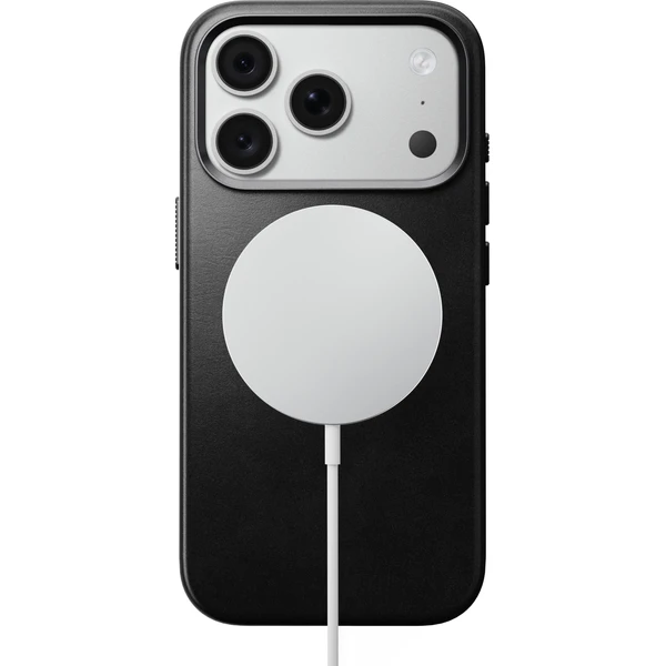 Nomad Traditional Leather (Horween) MagSafe kožený kryt iPhone 17 Pro/18 Pro Black - Puzdra - Obrázok a215ff1a7ff9484fa3389838a0d956a4