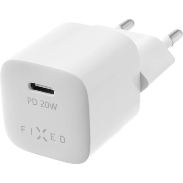 FIXED Mini nabíjačka s USB-C výstupom a podporou PD 20W biela - Nabíjačky - Obrázok a22e26f62e7c40d6ba849363f67ff07d