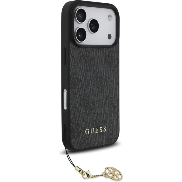 Guess 4G Charm kryt iPhone 17 Pro sivý - Puzdra - Obrázok a2341233d2f7430580cbdbf5f40b8096