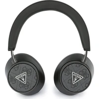 Guess PU Leather 4G Triangle Logo ENC Bezdrôtové slúchadlá čierna - Slúchadlá