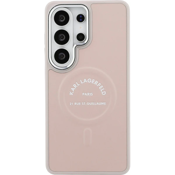 Karl Lagerfeld PU RSG Logo Magnetický kryt Samsung Galaxy S26 Ultra ružový - Puzdra - Obrázok a2394e0d75ad4033880fa6749f651e8e