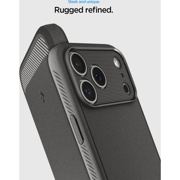 Spigen Rugged Armor MagSafe kryt iPhone 18 Pro Max/17 Pro Max sivý - Puzdra - Obrázok a25bdfaeab634fb6a93678c24a9e408c