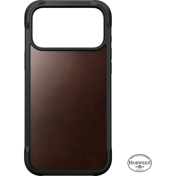 Nomad Rugged Leather (Horween) MagSafe kožený kryt iPhone 18 Pro Max Rustic Brown - Puzdra - Obrázok a26fdc1bcc0e4a618a69ba33fadc9733