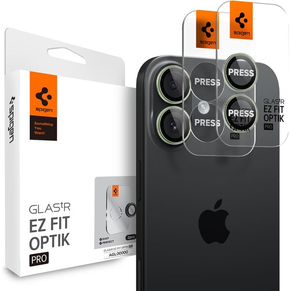 E-shop Spigen Glass TR EZ Fit Optik Pro skla iPhone 17 green (2 ks)