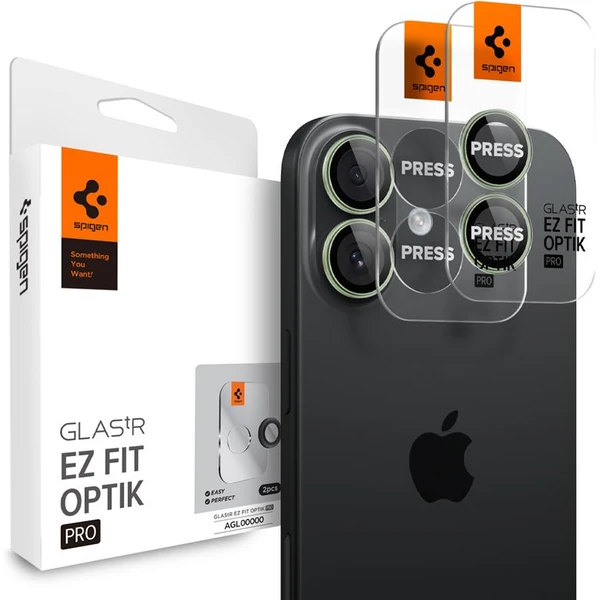 Spigen Glass TR EZ Fit Optik Pro skla iPhone 17 green (2 ks) - Ochranné fólie a sklo - Hlavný obrázok