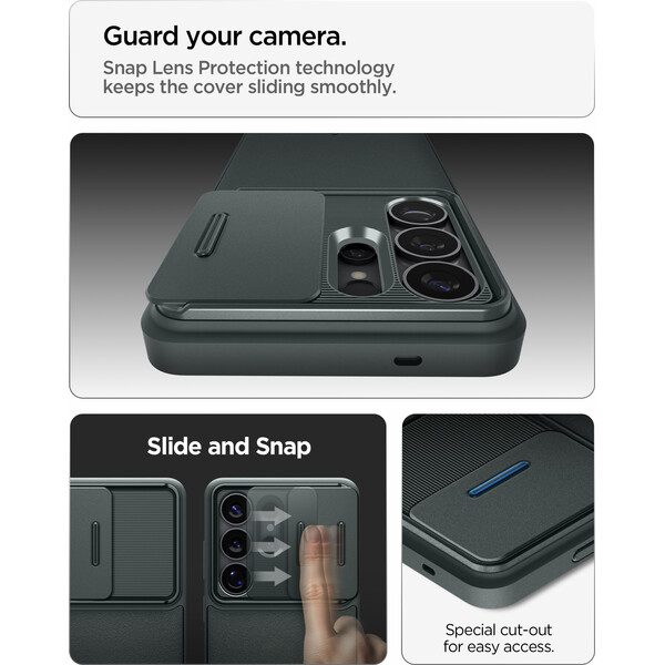 Spigen Optik Armor kryt Samsung Galaxy S26 Ultra zelený - Puzdra - Obrázok a2a9d08a522d4c7bb34cf0e1be8df25d
