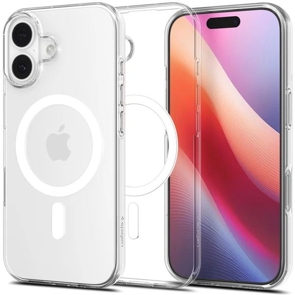 Spigen Liquid Crystal MagSafe kryt iPhone 17 clear white - Puzdra - Hlavný obrázok