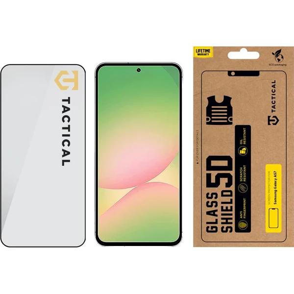 Taktický sklenený štít 5D sklo pre Samsung Galaxy A57 čierne - Ochranné fólie a sklo - Obrázok a33f1bead6a643c1a6177920369c7c3c