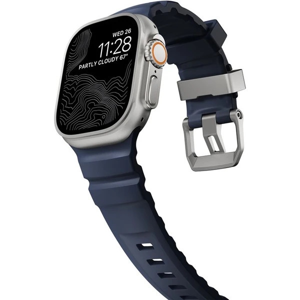 Nomad Rocky Point Band remienok Apple Watch 49/45/44/42mm strieborný/modrý - Remienky - Obrázok a343f7ebb54c498da4dd8caed98f1830