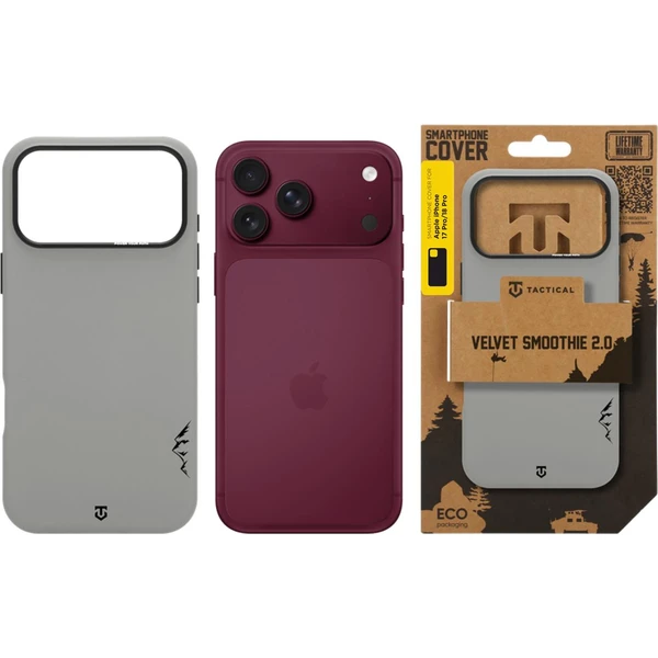 Tactical MagForce Velvet Smoothie 2.0 Kryt pre Apple iPhone 17 Pro/18 Pro Foggy - Puzdra - Obrázok a34aaa8e711744229f180f18ae3f21c0