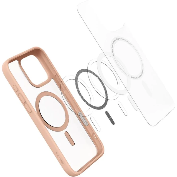 Spigen Ultra Hybrid T MagSafe kryt iPhone 16 Pre ružový titán - Puzdra - Obrázok a34e9cc19f1b40cbae589acd685c87be
