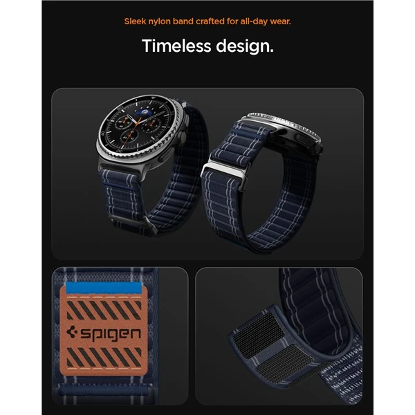 Spigen Fabric Band remienok (suchý zips) Samsung Galaxy Watch8 46/44/40mm námornícka modrá - Remienky - Obrázok a352adae9f3047248eab75baea072a5b