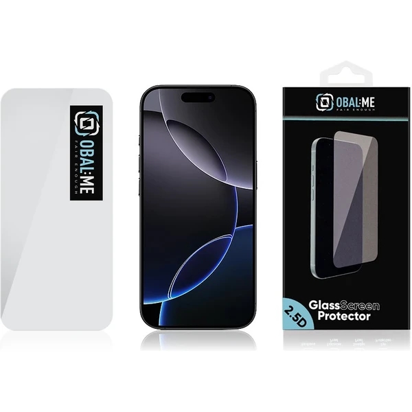 OBAL:ME 2.5D tvrdené sklo pre Apple iPhone 16 Pre číre - Ochranné fólie a sklo - Obrázok a361974248424b57aa4e439a5aa99ba2