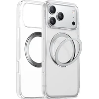 Torras Ostand Pro MagSafe kryt iPhone 17 Pro priehľadný - Puzdra
