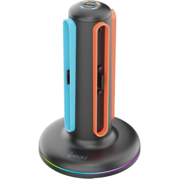 iPega SW2052 nabíjacia stanica s RGB pre JoyCon Ovládače Nintendo Switch 2 čierna - Nabíjačky - Obrázok a39f67b8d30348668db63a75554e663b