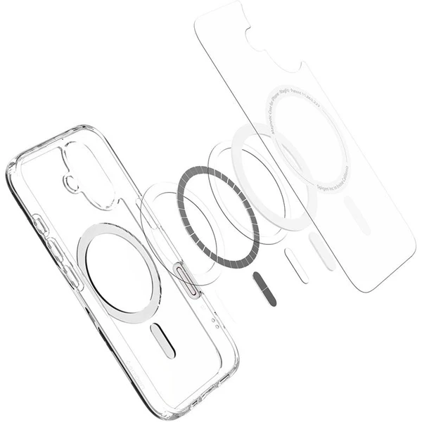 Spigen Ultra Hybrid T MagSafe kryt iPhone 16 biely - Puzdra - Obrázok a3b299940aa34fc79b3c778abfd316a1
