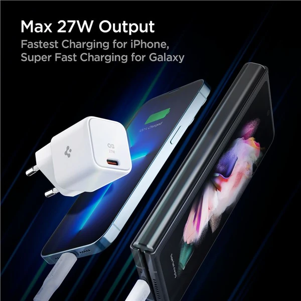 Spigen ArcStation Wall Charger (27W) nabíjačka biela - Nabíjačky - Obrázok a3b65eda833f430285a7029d9c0b7dcf