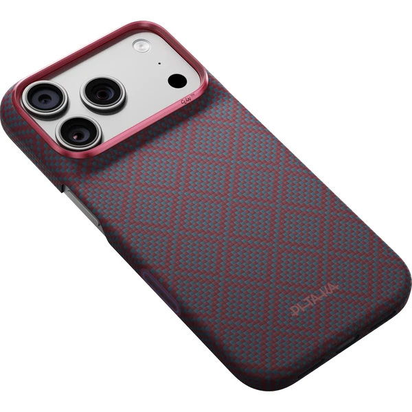 Pitaka Edge Case Argyle MagSafe kryt iPhone 18 Pro Blue's Red - Puzdra - Obrázok a3c78b73ac304a828d1ded75178a35ae