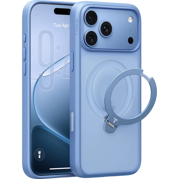 Torras Ostand Q3 Spin, modrá - iPhone 2026 Pro - Puzdra - Hlavný obrázok