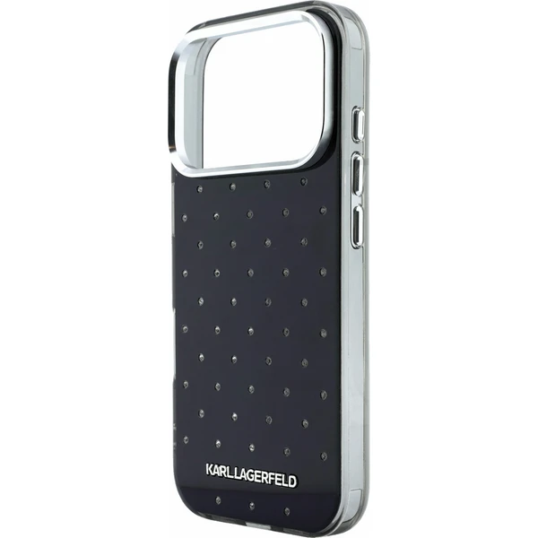 Karl Lagerfeld IML Rhinestones Allover Magsafe Zadný Kryt pre iPhone 18 Pro Max Black - Puzdra - Obrázok a4161ad21bd34f55b06d6eea753a5cff