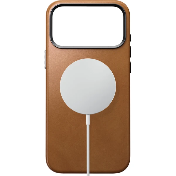 Nomad Traditional Leather MagSafe kožený kryt iPhone 18 Pro Max English Tan - Puzdra - Obrázok a4338e35b9de43bdb61aefcc2f082477