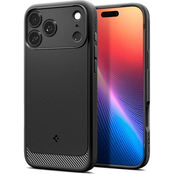 Spigen Rugged Armor MagSafe kryt iPhone 17 Pro Max matte black - Puzdra - Hlavný obrázok