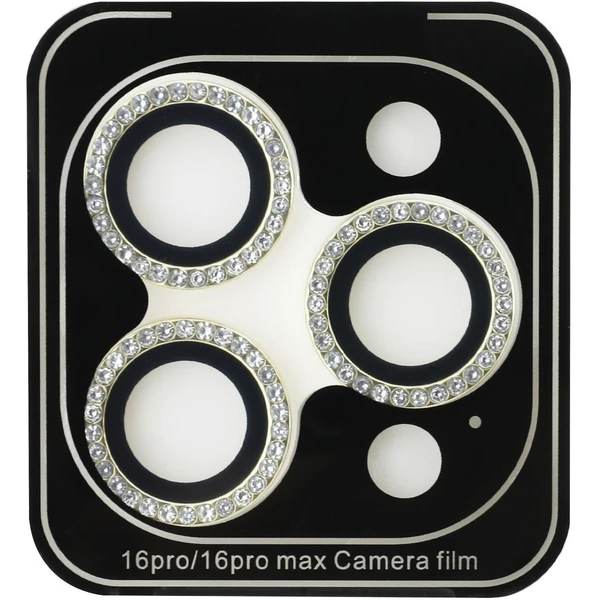 Guess Fixed Glliter ochranné sklá šošoviek iPhone 16 Pro/16 Pro Max zlatá - Ochranné fólie a sklo - Obrázok a4a21fe4a062449a84d99245d5632ba5