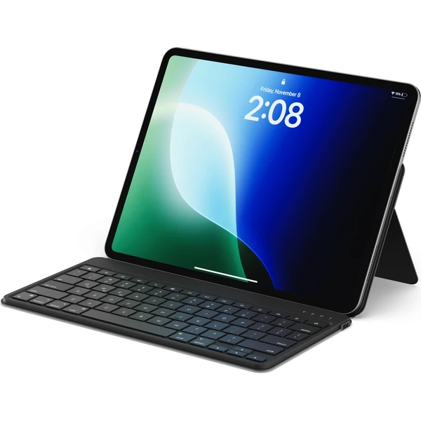 Satechi OntheGo Bluetooth klávesnica so stojanom pre iOS/Android/MacOS/ChromeOS (CZ) čierna - Klávesnice - Hlavný obrázok