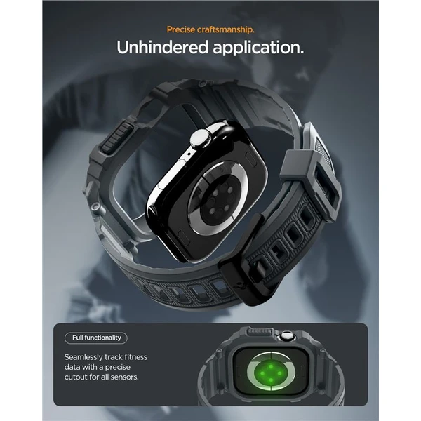 Spigen Rugged Armor Pro 2 puzdro Apple Watch 11 (46mm) dark gray - Puzdra - Obrázok a4aeb8a6b919429cb203a01963f668cc