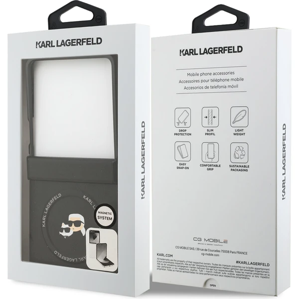 Karl Lagerfeld PU Karl and Choupette Heads Magnetic kryt Samsung Galaxy Z Flip 7 čierny - Puzdra - Obrázok a4c04e549d984848b03f2b9d25200bf0