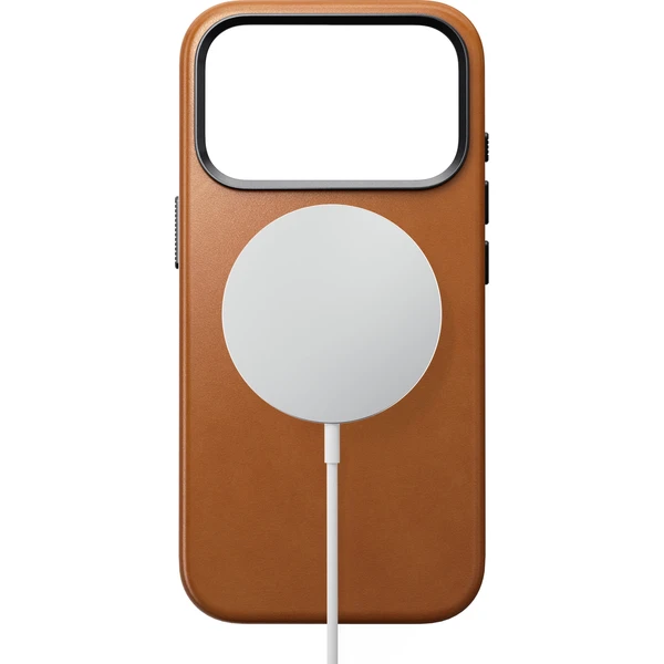 Nomad Traditional Leather (Horween) MagSafe kožený kryt iPhone 18 Pro Saddle - Puzdra - Obrázok a4d670e58edb483f8b4b9c7a5f2e23d7