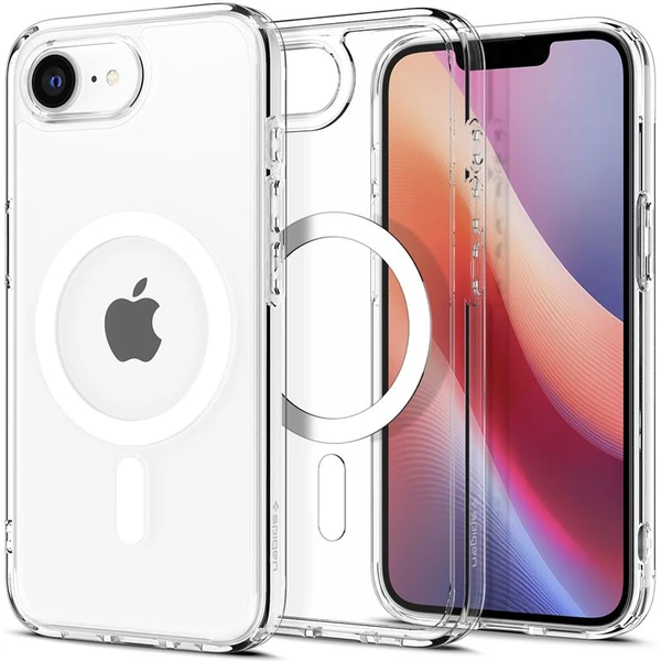 Spigen Crystal Hybrid MagSafe kryt iPhone 17e/16e biely - Puzdra - Hlavný obrázok