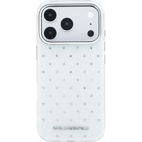 Karl Lagerfeld IML Rhinestones Allover Magsafe Zadný kryt pre iPhone 18 Pro Max White - Puzdra - Obrázok a4edd95a71cd45b785ffe5327af4ca3d