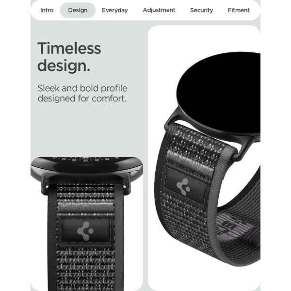 Spigen Athlex Air, aktívna čierna sivá - Google Pixel Watch 5/4/3 45mm - Remienky - Obrázok a4ef3d42ef2149bfa2335d6af9491728