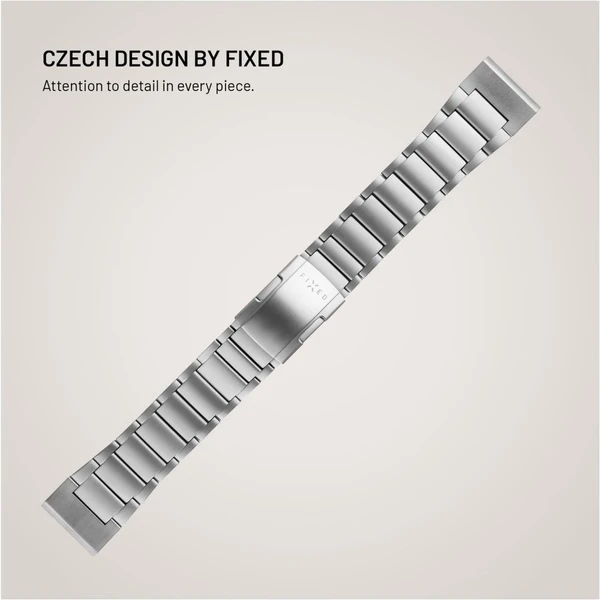 FIXED Titanium Strap titánový remienok Garmin QuickFit 26mm, prírodný titán - Remienky - Obrázok a4f7ff2e3559465f8416f550ae56e1be
