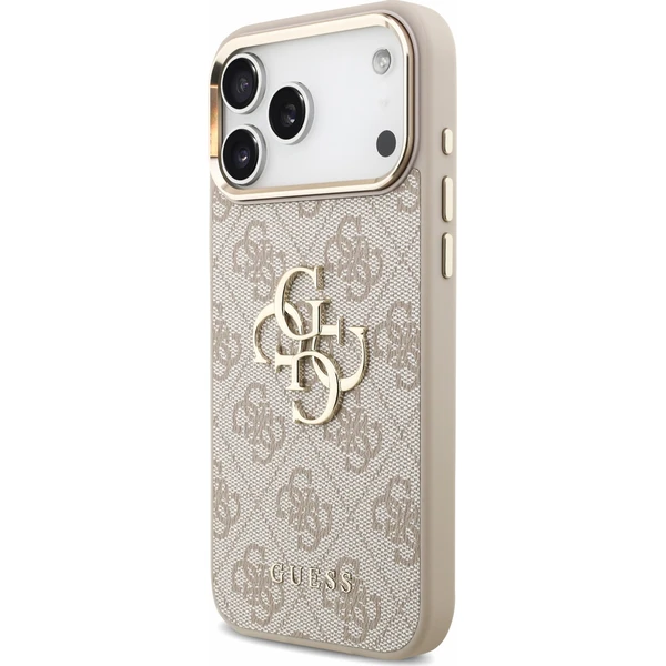 Guess PU 4G Metal Logo Strap Zadný kryt pre iPhone 18 Pro Max Pink - Puzdra - Obrázok a513dd28154c4ff397ca2b72c88ed306