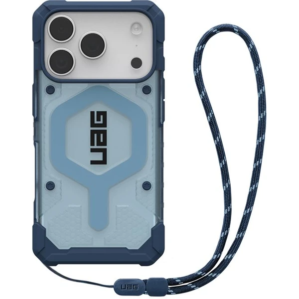 UAG Pathfinder Clear Magsafe kryt iPhone 17 Pro modrý - Puzdra - Hlavný obrázok