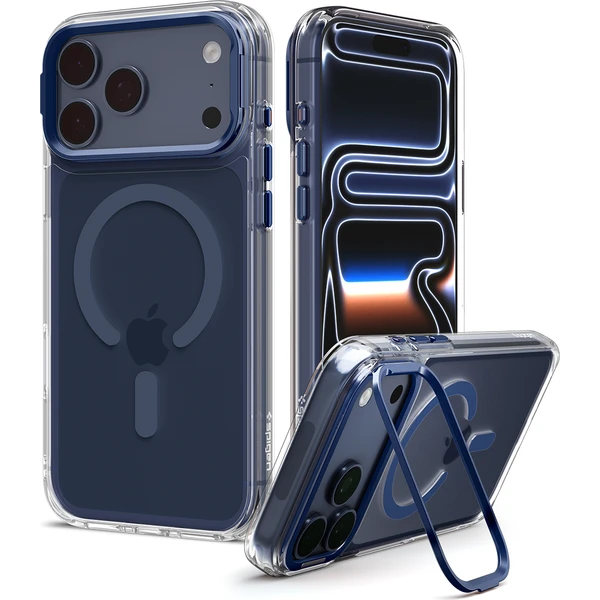 Spigen Ultra Hybrid Optik S MagSafe kryt iPhone 18 Pro/17 Pro priesvitná tmavomodrá - Puzdra - Hlavný obrázok