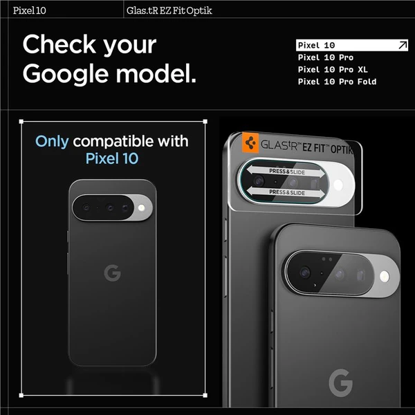 Spigen Glass tR EZ Fit Optik 2 Pack tvrdené sklo na fotoapará Google Pixel 10 číre - Ochranné fólie a sklo - Obrázok a5428d7b20984b1c9ae03a8af1c459af