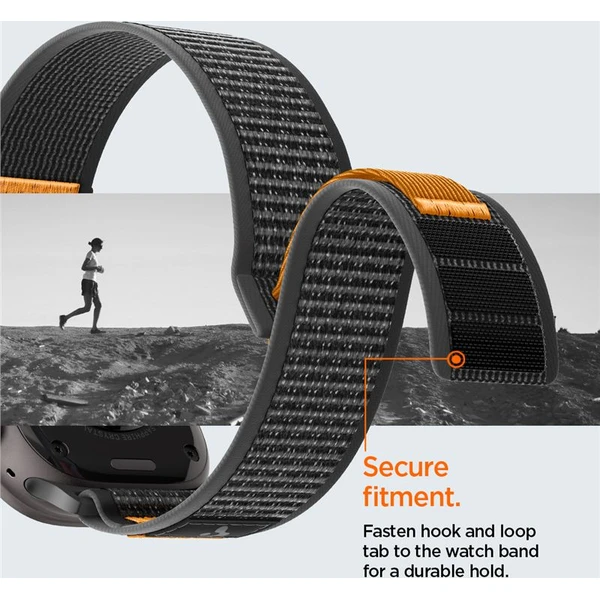 Spigen Athlex Air 2 Active remienok Apple Watch 49/46/45/44mm čierny/oranžový - Remienky - Obrázok a544cbc3bb1a4599b05cddfe02173acb