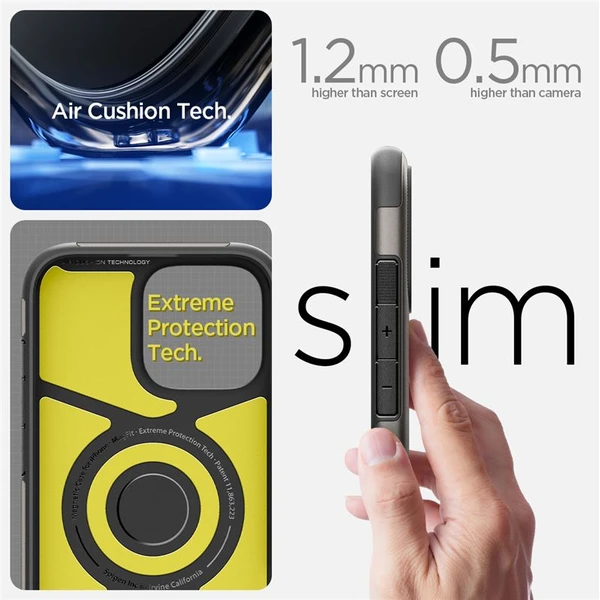 Spigen Slim Armor MagSafe kryt iPhone 16 gunmetal - Puzdra - Obrázok a562a7ac390b41078d42f2723e722963