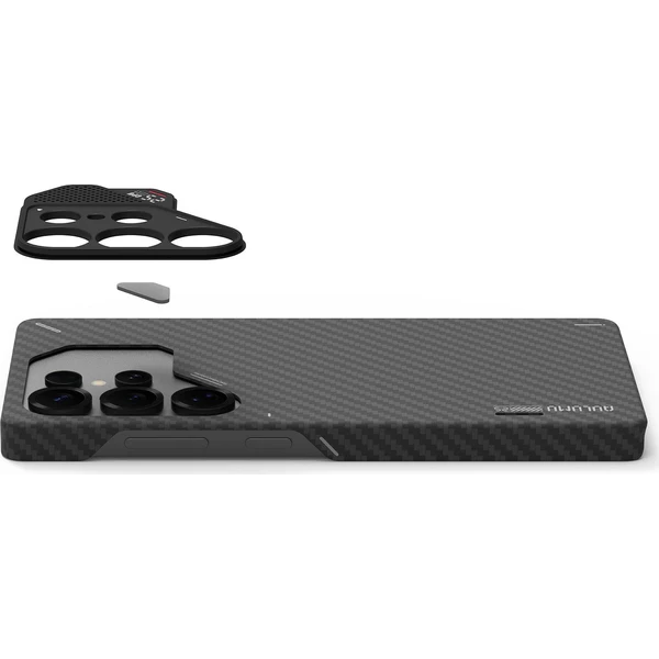 Aulumu S25 Aramidové vlákno MagSafe kryt Samsung S25 Ultra Čierna - Puzdra - Obrázok a5702a8ce2e4474aae1d3f108e0f9f1d