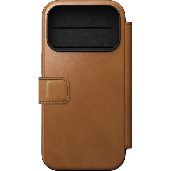 Nomad Modern Leather Folio MagSafe kožené puzdro iPhone 18 Pro English Tan - Puzdra - Obrázok a59cc7666f4d4fda8df482cf5e530e84